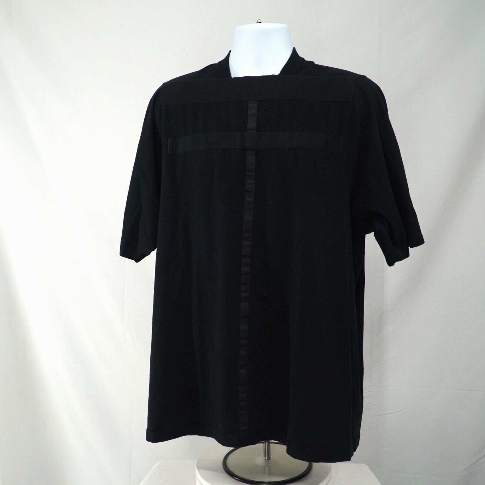 DRKSHDW PROTO Black Short Sleeve Tee Geometric Tunic - 2