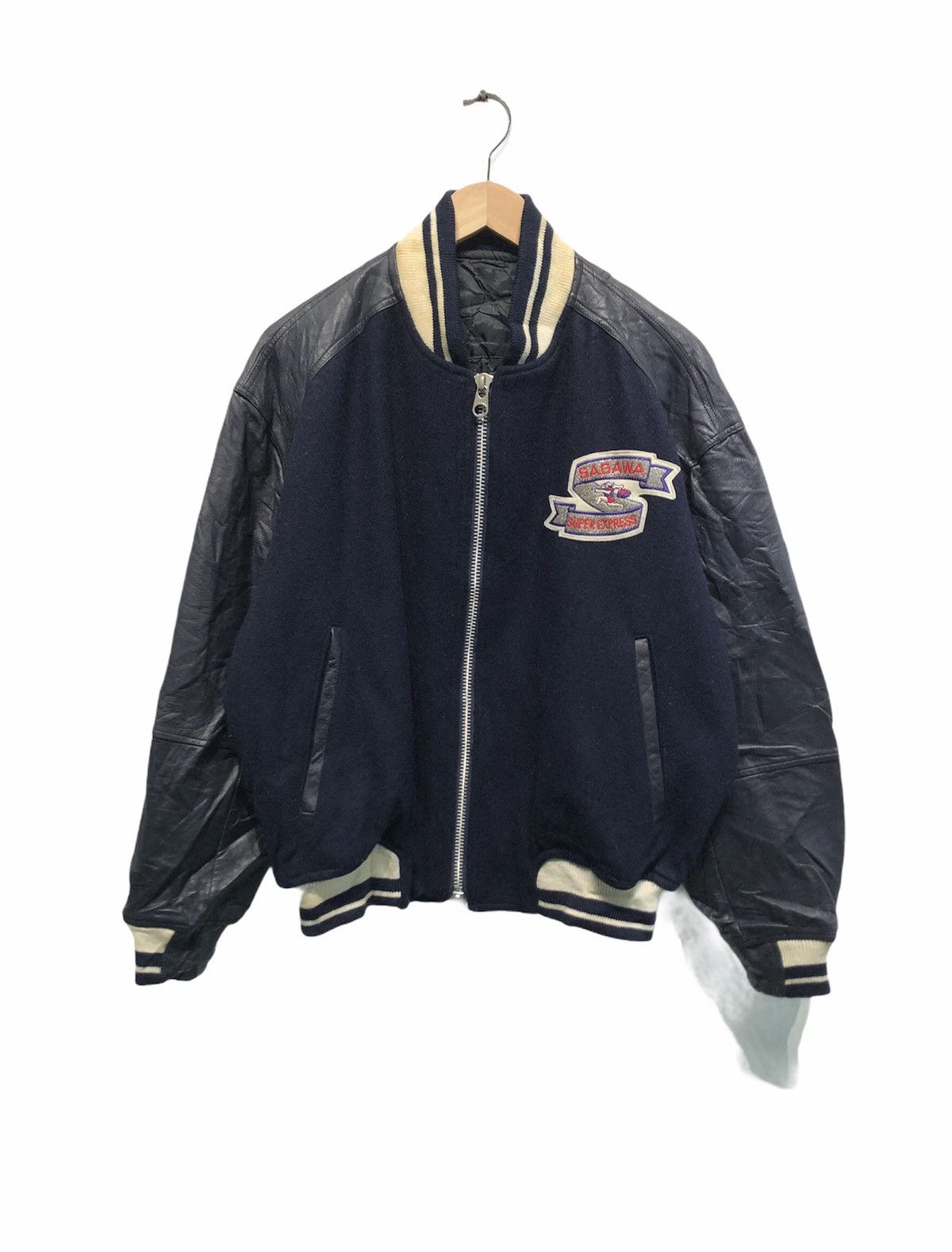 Vintage - Sagawa Express Big Logo Varsity Jacket - 2