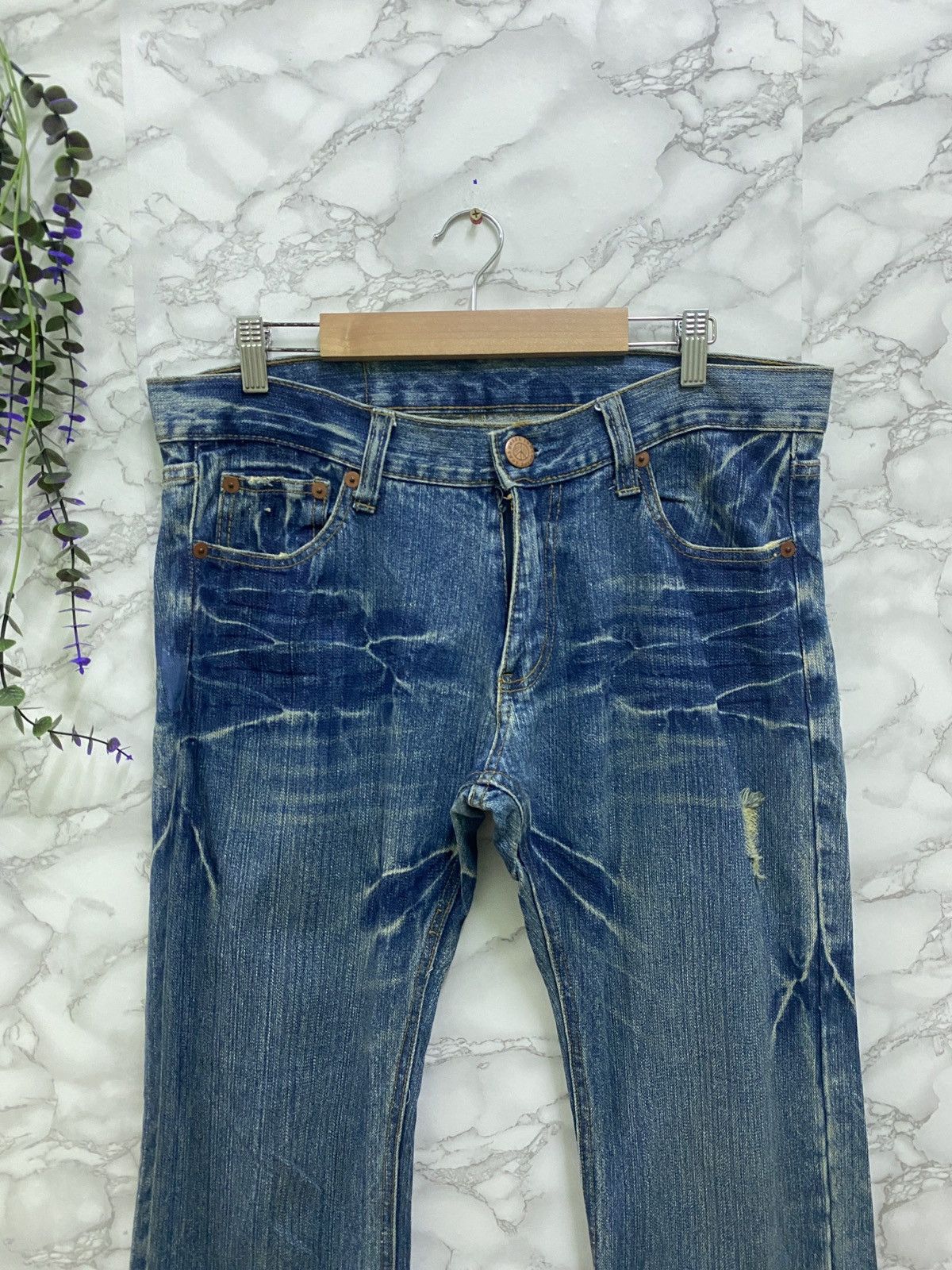 Designer - Vintage POINT LOMA Daicock Peace Denim Evisu Inspired - 3