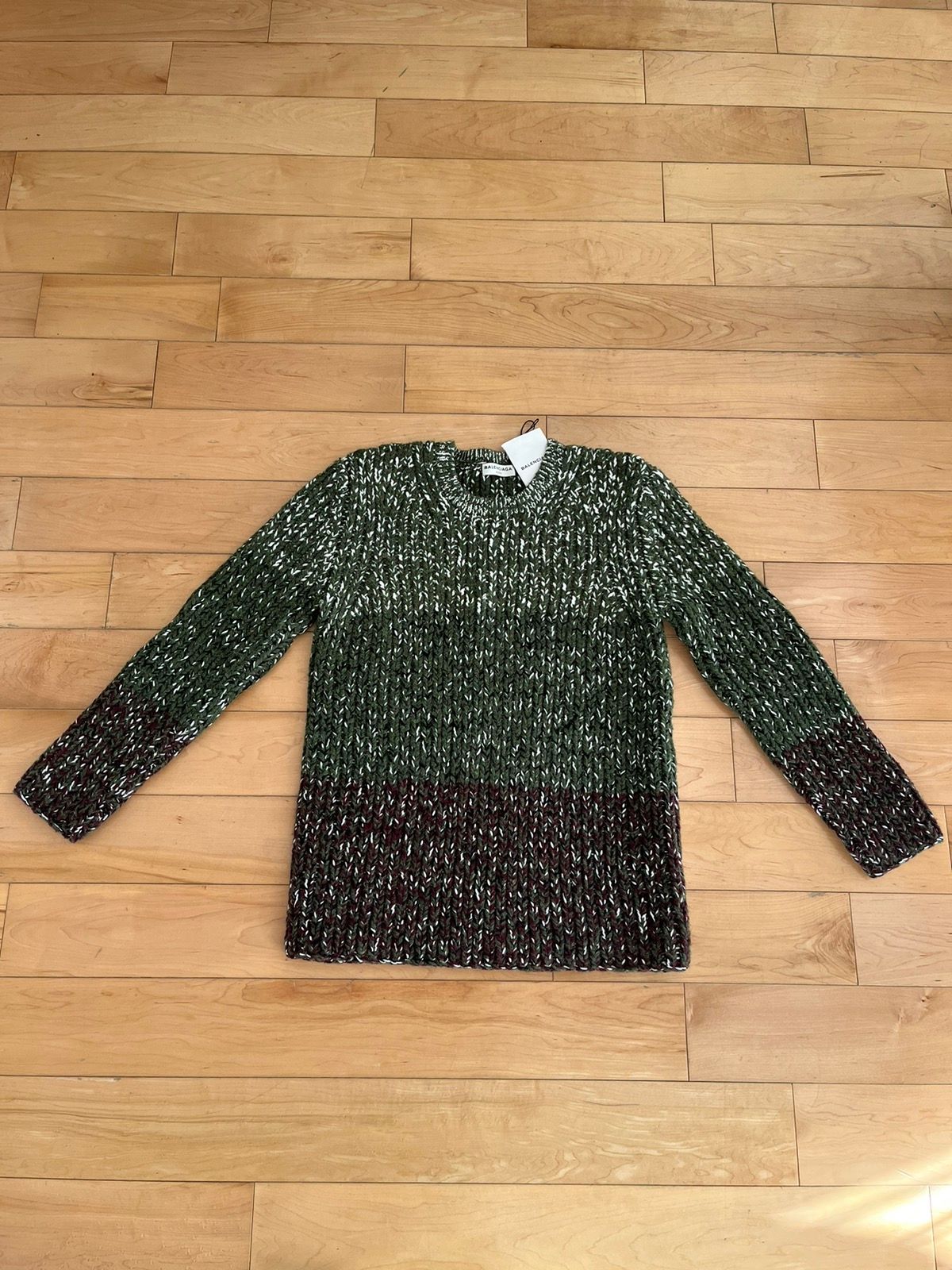 NWT - Balenciaga Marbled Heavy Knit Sweater - 1