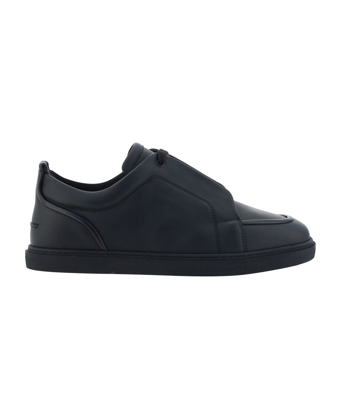 Jimmy Rubber-Trimmed Leather Sneakers - 4