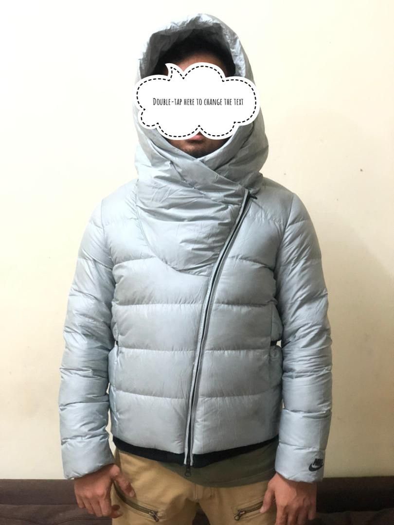Nike Puffer Jacket Rare Design With Hoodies Small Logo - 10