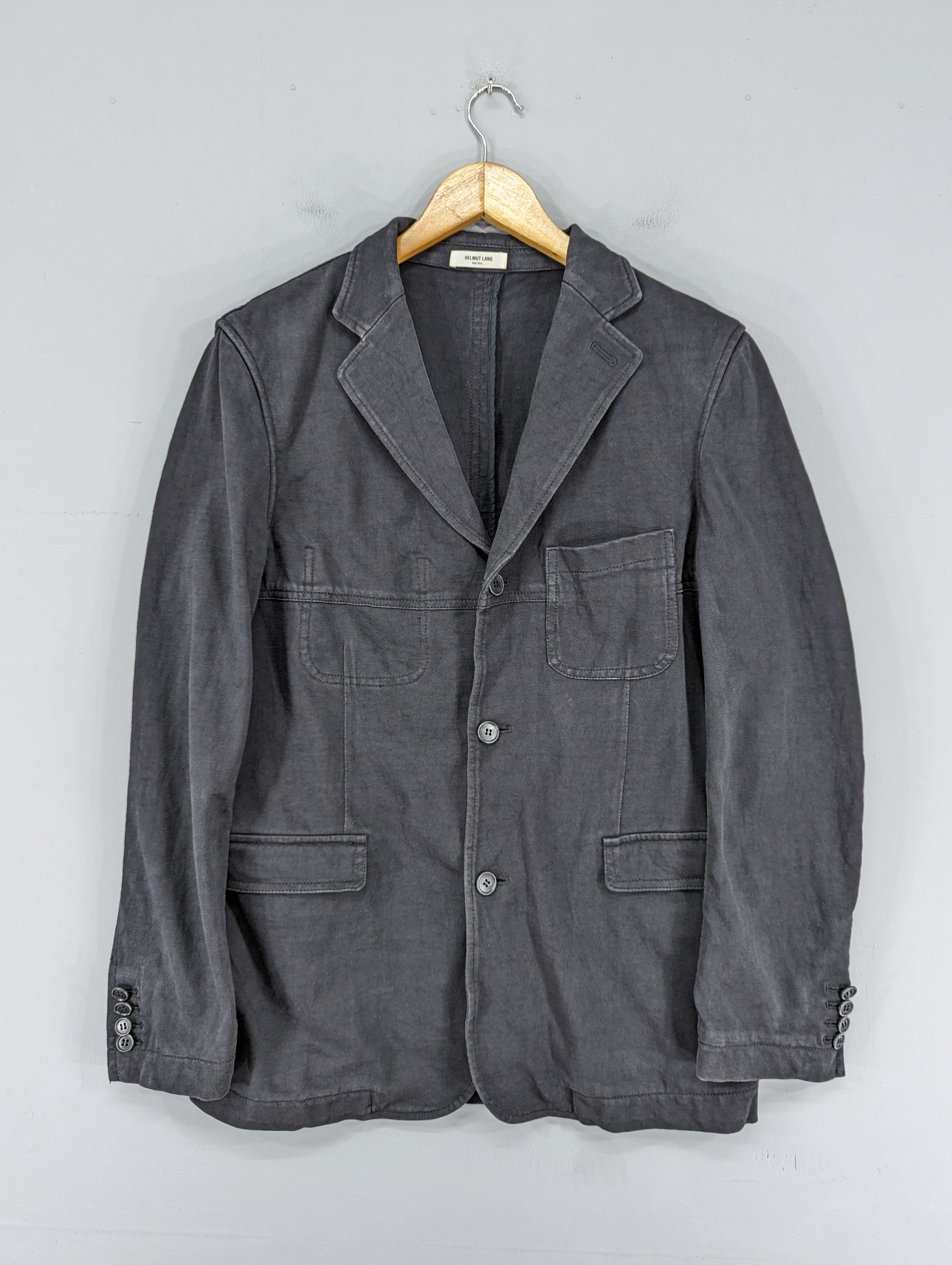 💥RARE💥Helmut Lang Faded Black Blazer Jacket - 1