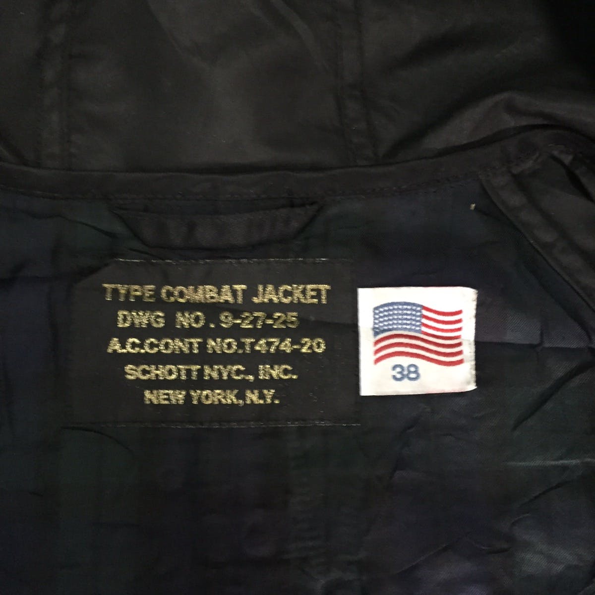 Nylon Schott combat type jacket cap hoodie - 20