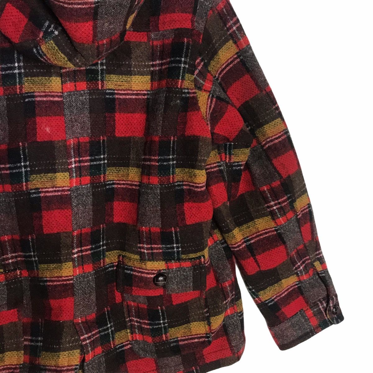 Japanese Brand - Drug store’s check hooded wool jacket - 6