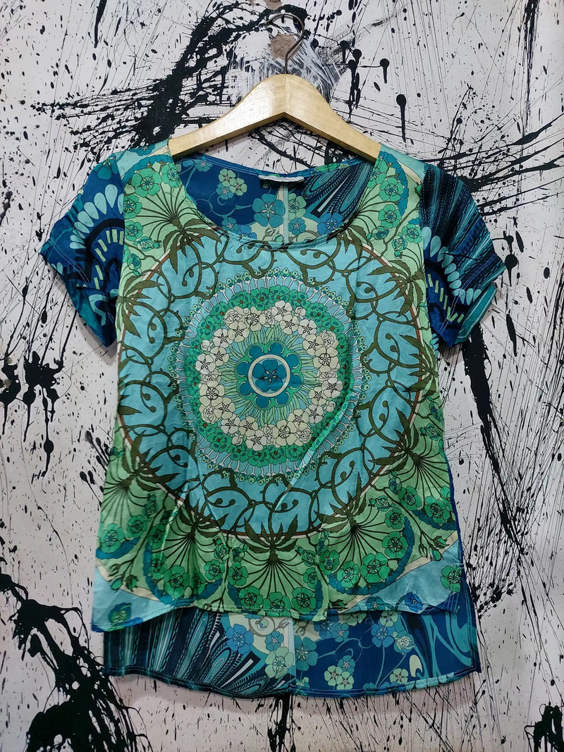 VERSACE COLLECTION FLORAL PRINT SILK SHIRT - 1