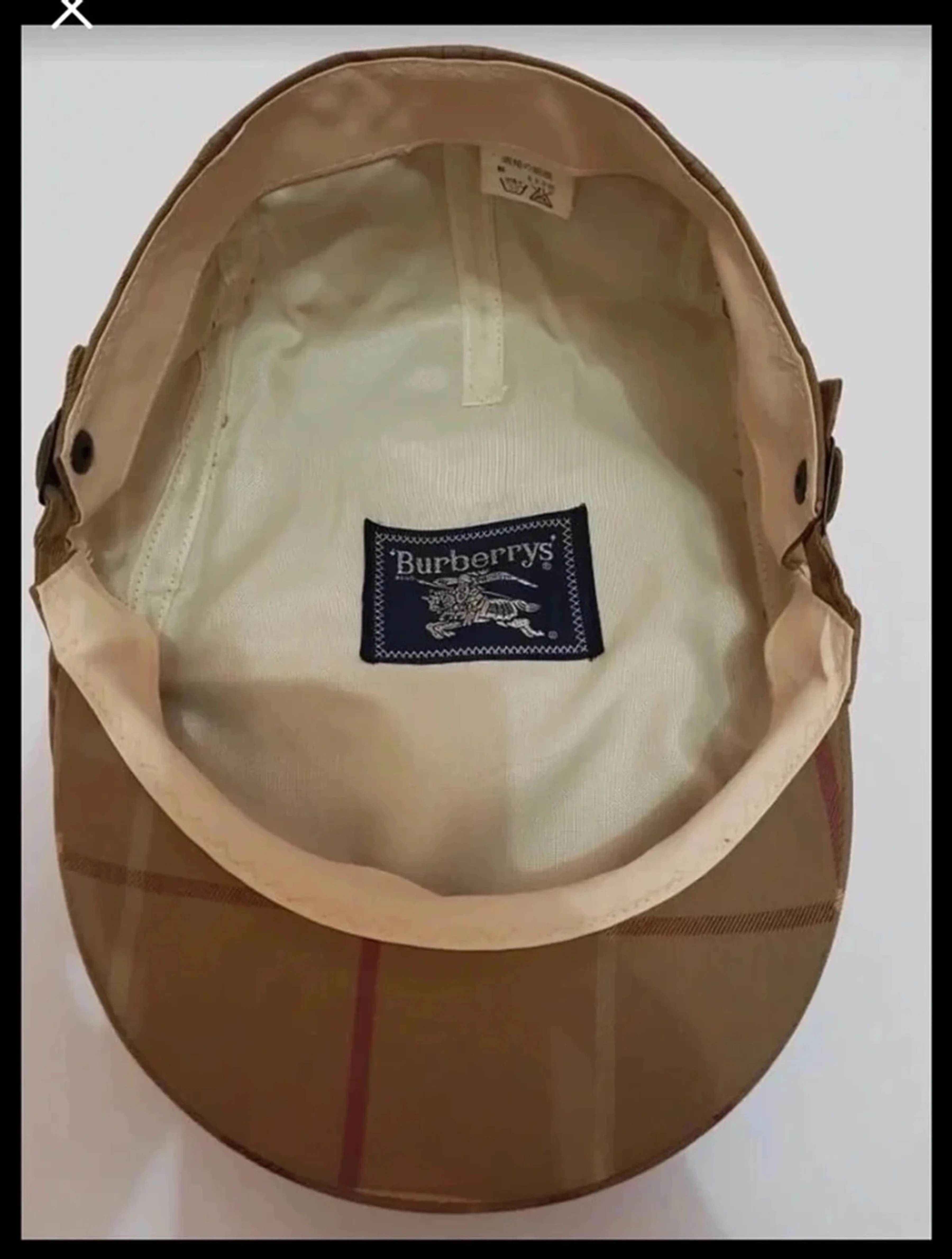 Vintage burberry’s nova check baretta hat 58 cm - 6