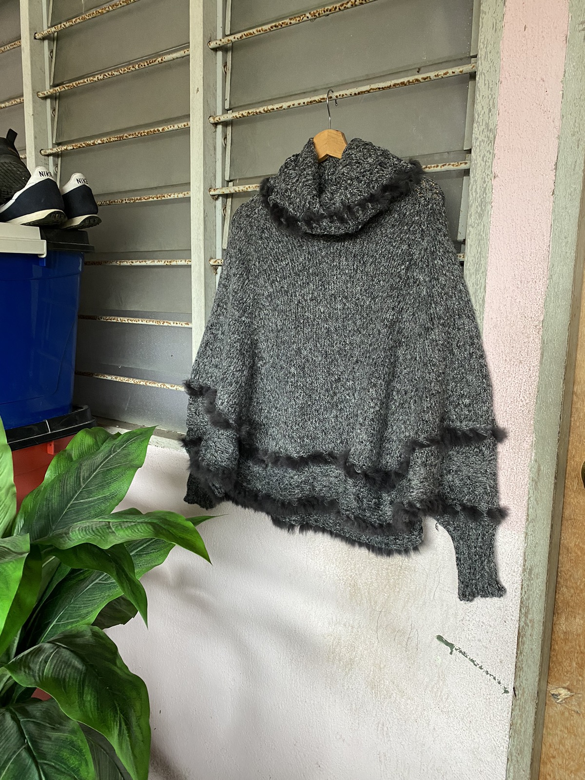Rare - 🔥 STEALS 🔥 Mayson Grey Cable Knit Poncho - 1