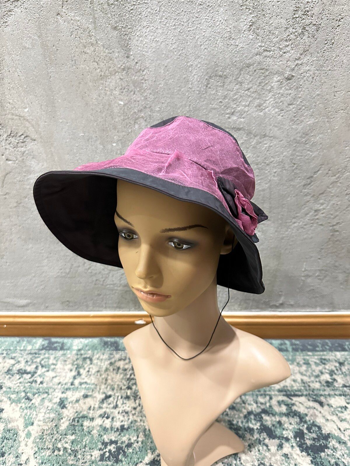 Lanvin Flower Velvet Bucket Hats - 1