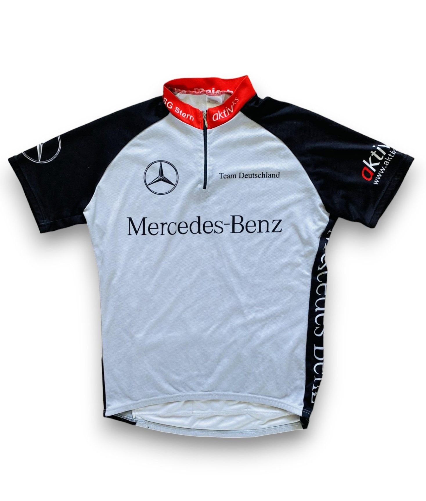 Vintage - Maisch Mercedes-Benz Cycling Jersey T-shirt Sportswear - 1