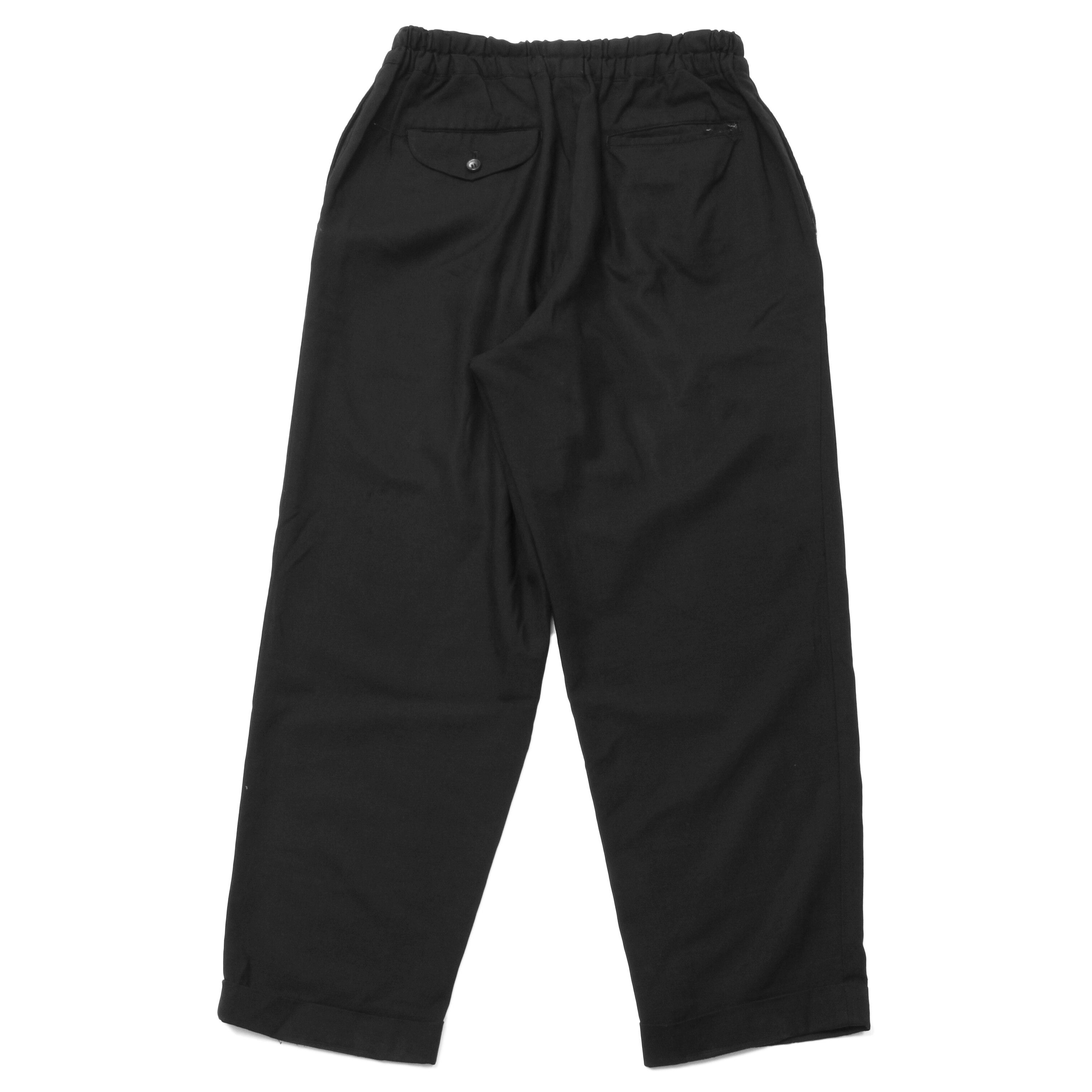 SS98 Patched Wool Pants with Elastic Waistband - 2