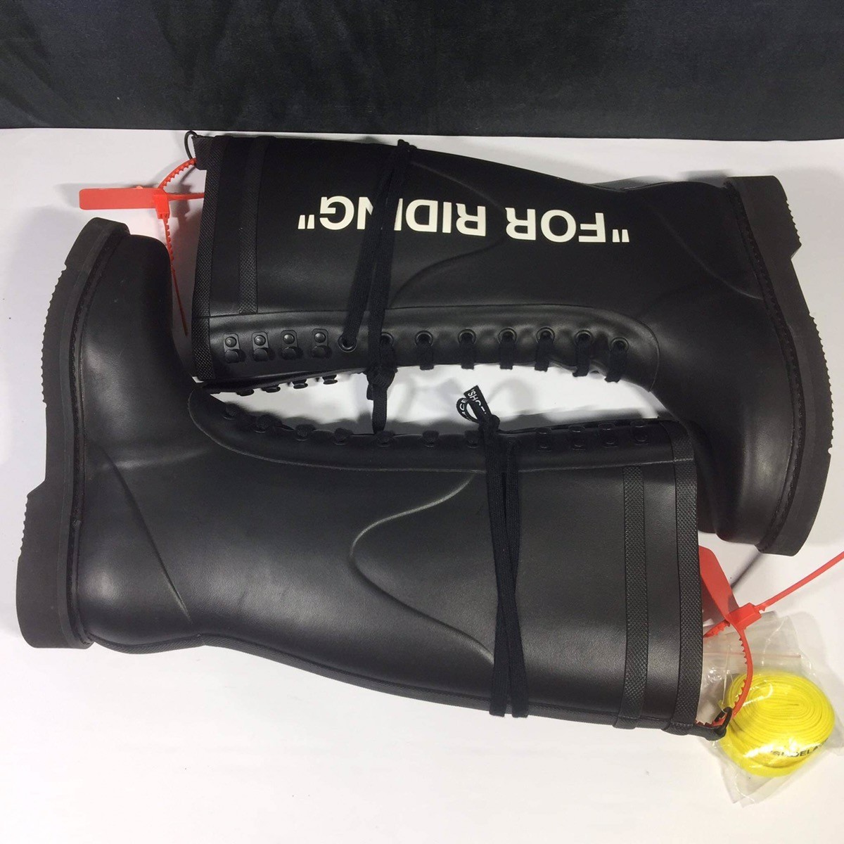 “For Riding “ Black Rubber Boots - 6