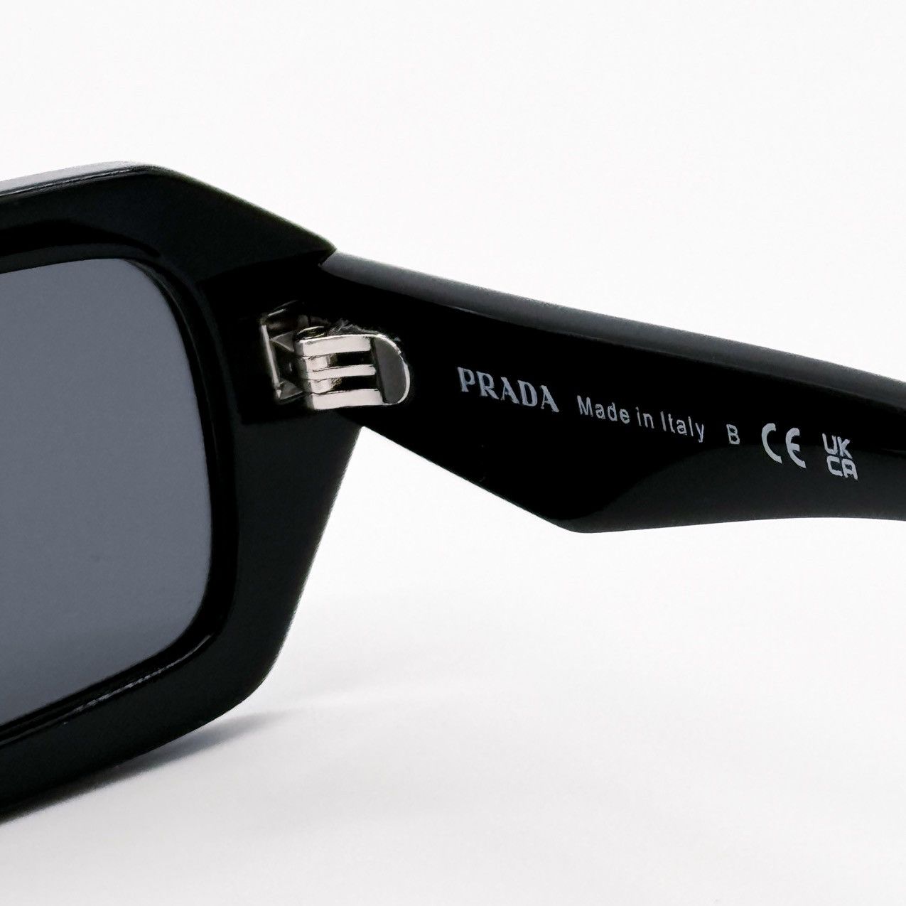 NEW PRADA PRA12S 16K08Z WOMEN SUNGLASSES SPRA12 BLACK GREY - 8