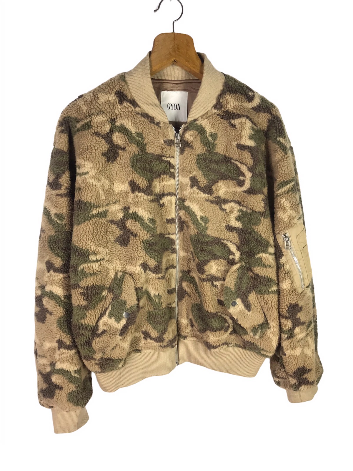 Japanese Brand - LAST CALL💥GYDA FLEECE ARMY CAMOUFLAGE BOMBER JACKET - 1