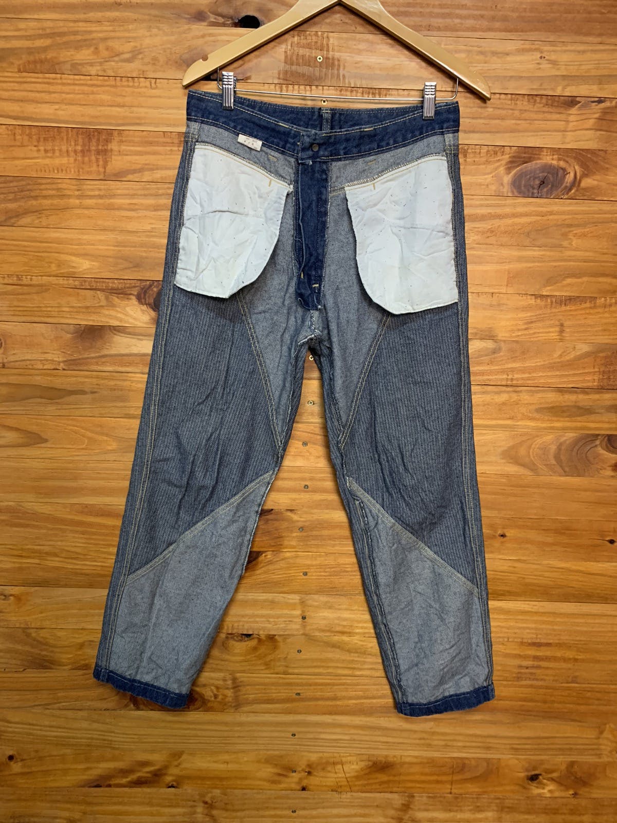 Japanese Brand - Vintage Technology Fifty’s Sashiko Carpenter Denim Pants - 11
