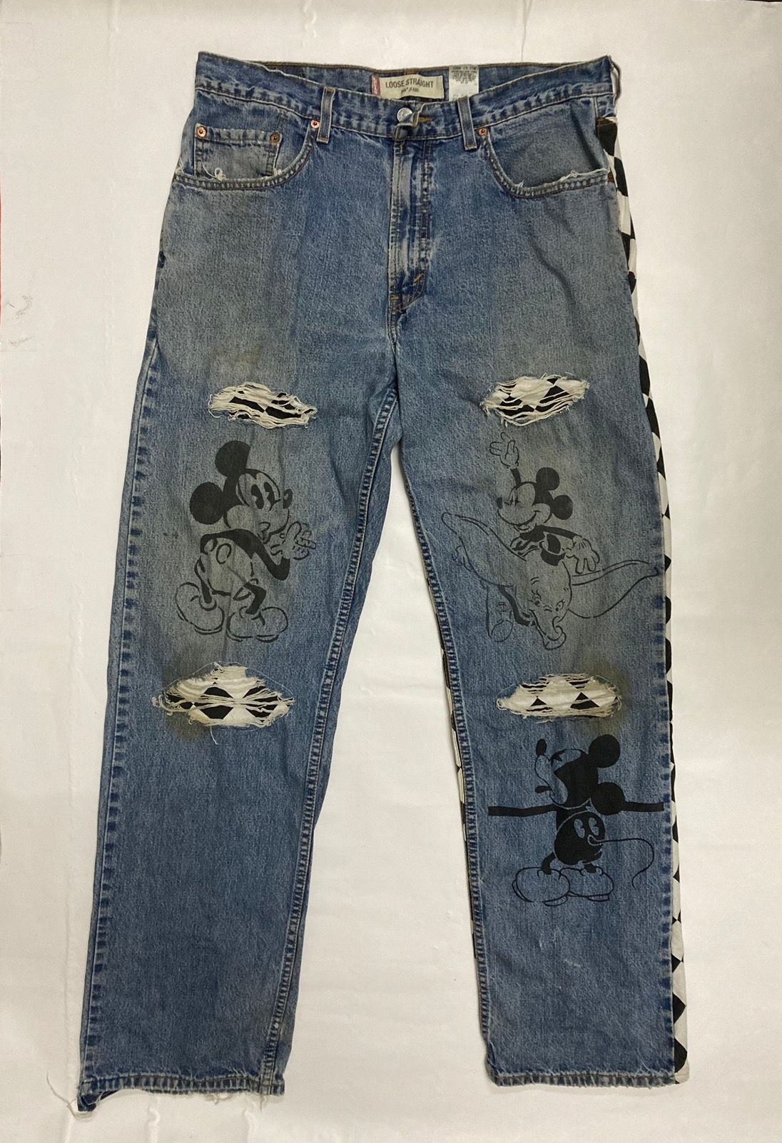 Levis 569 Loose Straight Fit Custom Distressed Jeans - 2