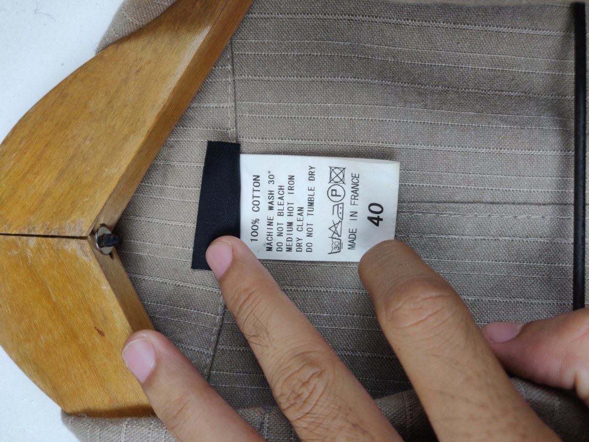 Casual Jacket - Le Lude France Small Stripes Long Jacket Parka - 4