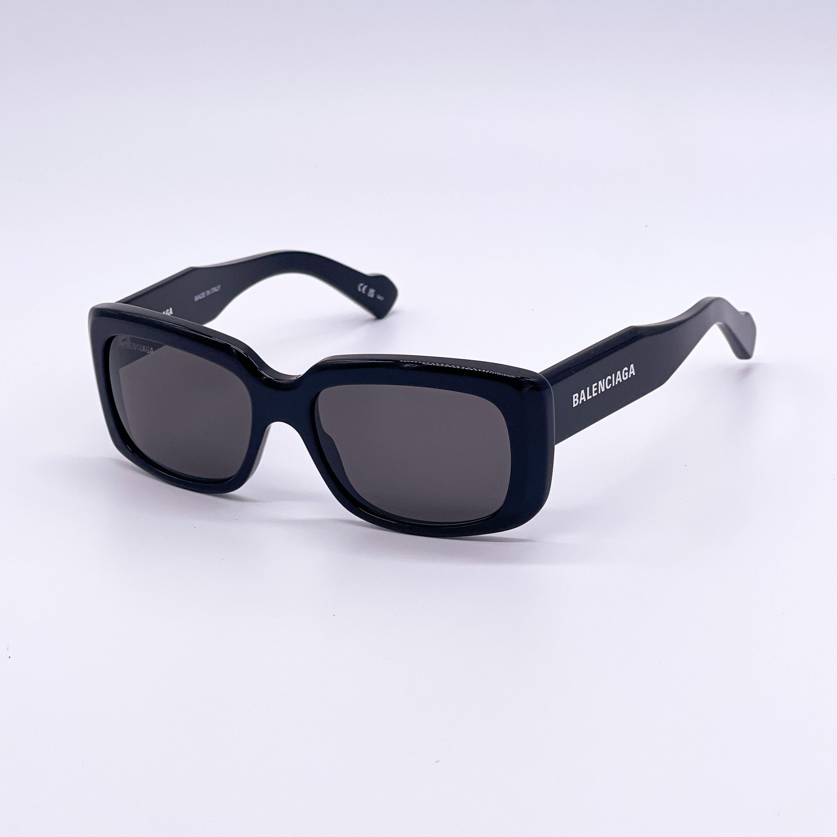 NEW BALENCIAGA BB0072S 001 BLACK WOMEN SQUARE SUNGLASSES - 5