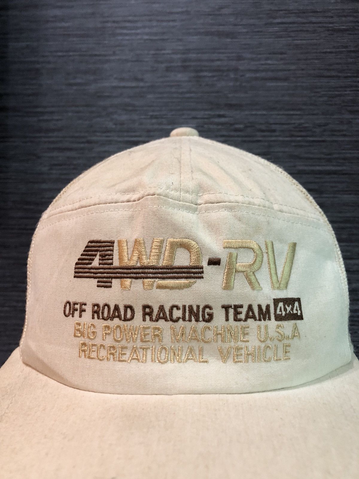 Vintage 4WD RV Racing Off Road Racing Team Hat Cap - 2