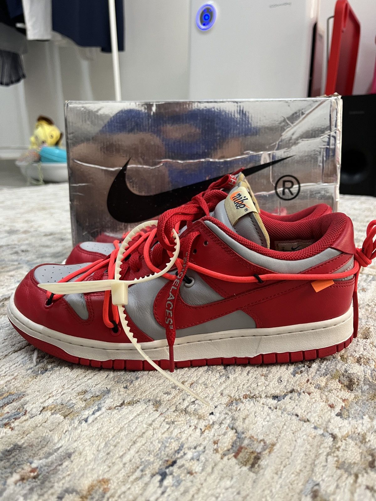 Nike Dunk Off-White University Red - 3