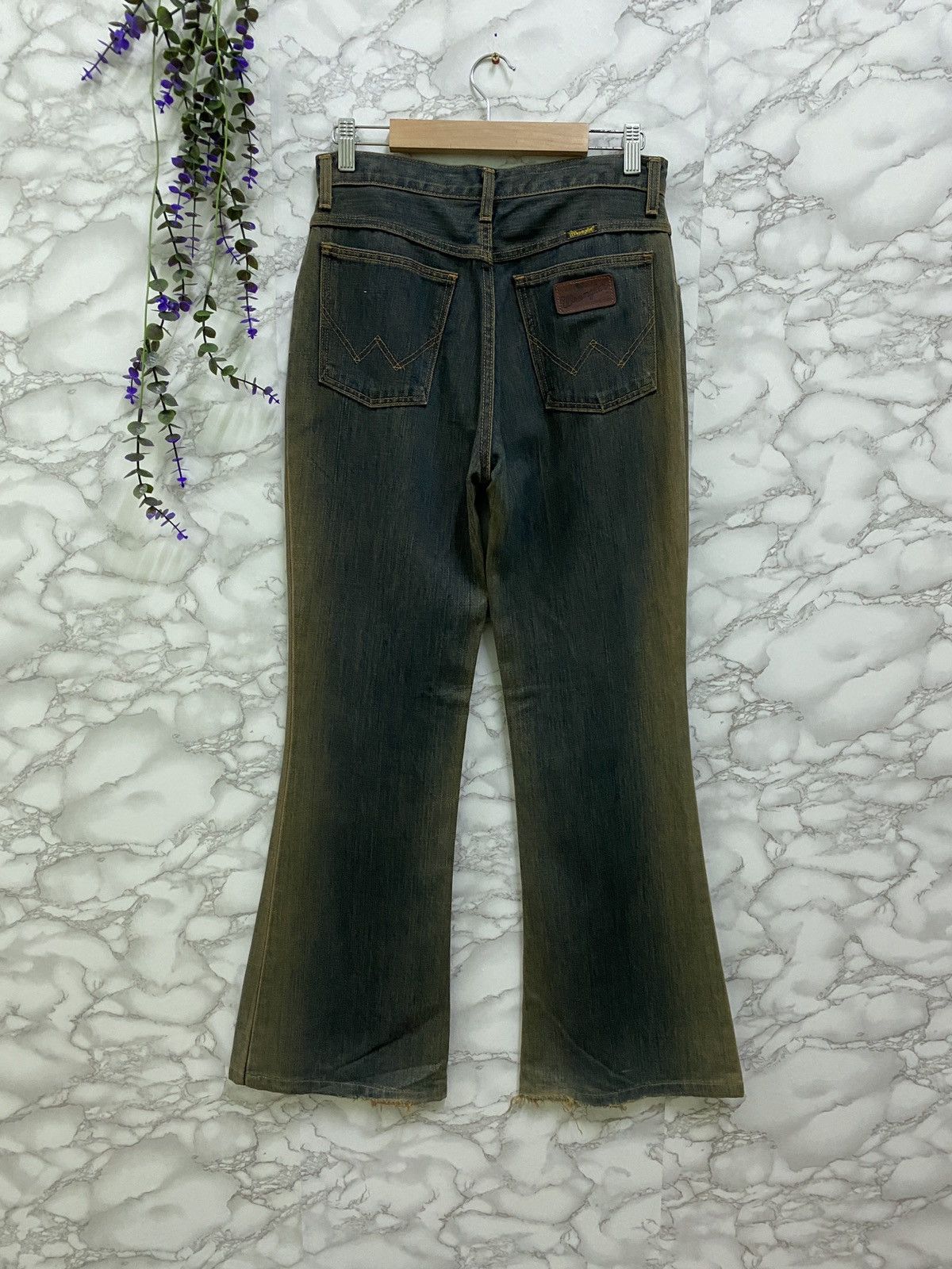 VINTAGE WRANGLER SUN FADED FLARED BOOTCUT DENIM - 2