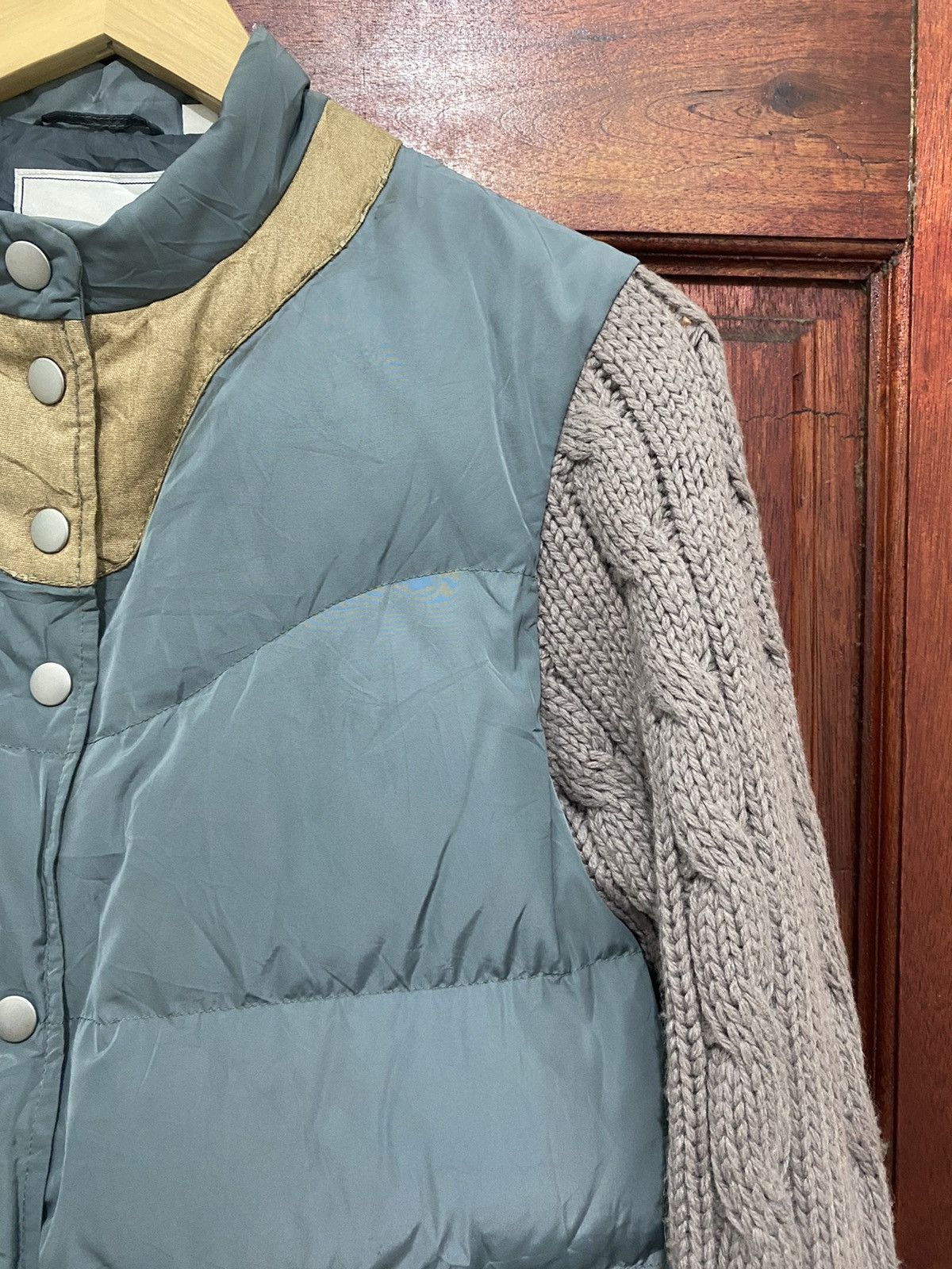 Undercover Jun Takahashi Puffer Jacket Knitted Sleeve Design - 5