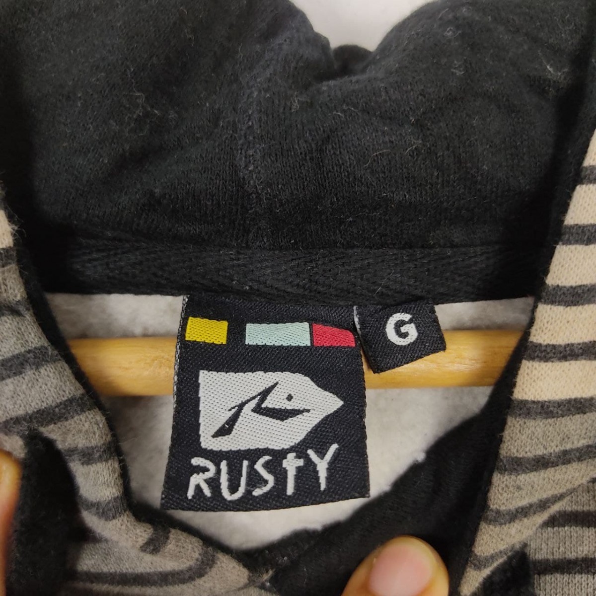 Rusty - Rusty Big Logo Surf Oversize Pullover Hoodie Sweatshirt - 8