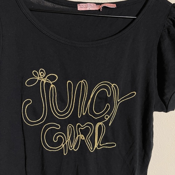 Juicy Couture VTG Y2K Gold Bling Made In America Tee NWOT - 2