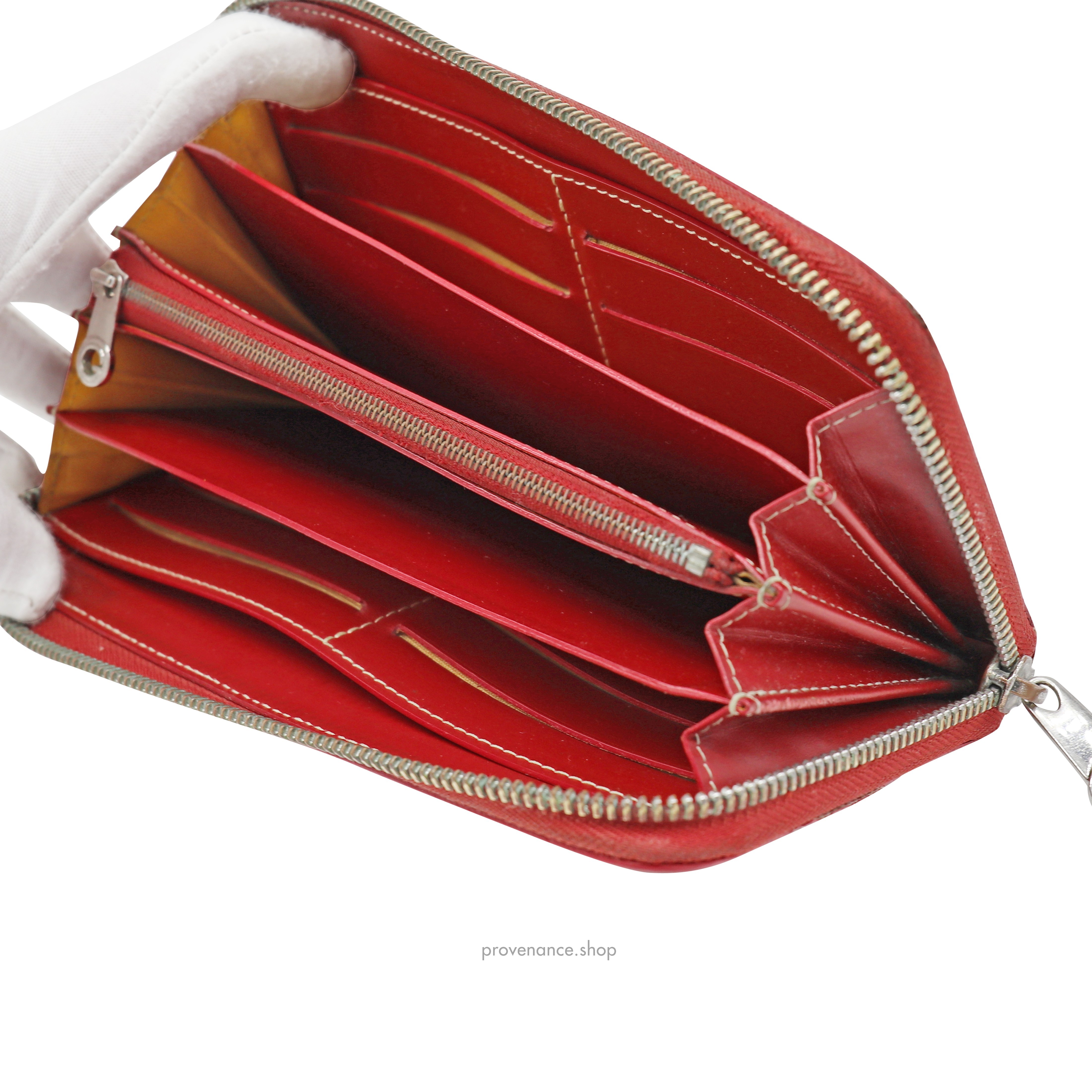 Matignon Long Wallet - Red Goyardine - 9