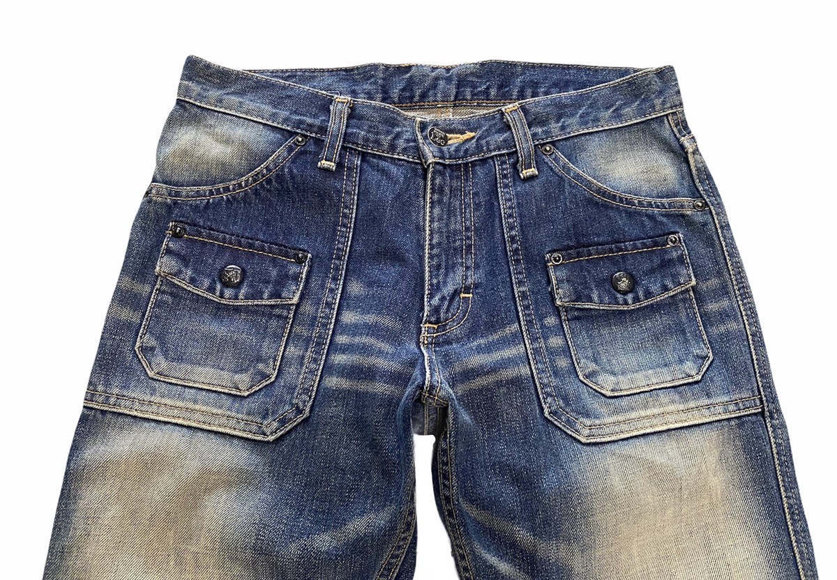 Lee - Union Made by Lee Bush Pants Distressed Denim Made in Japan - 2