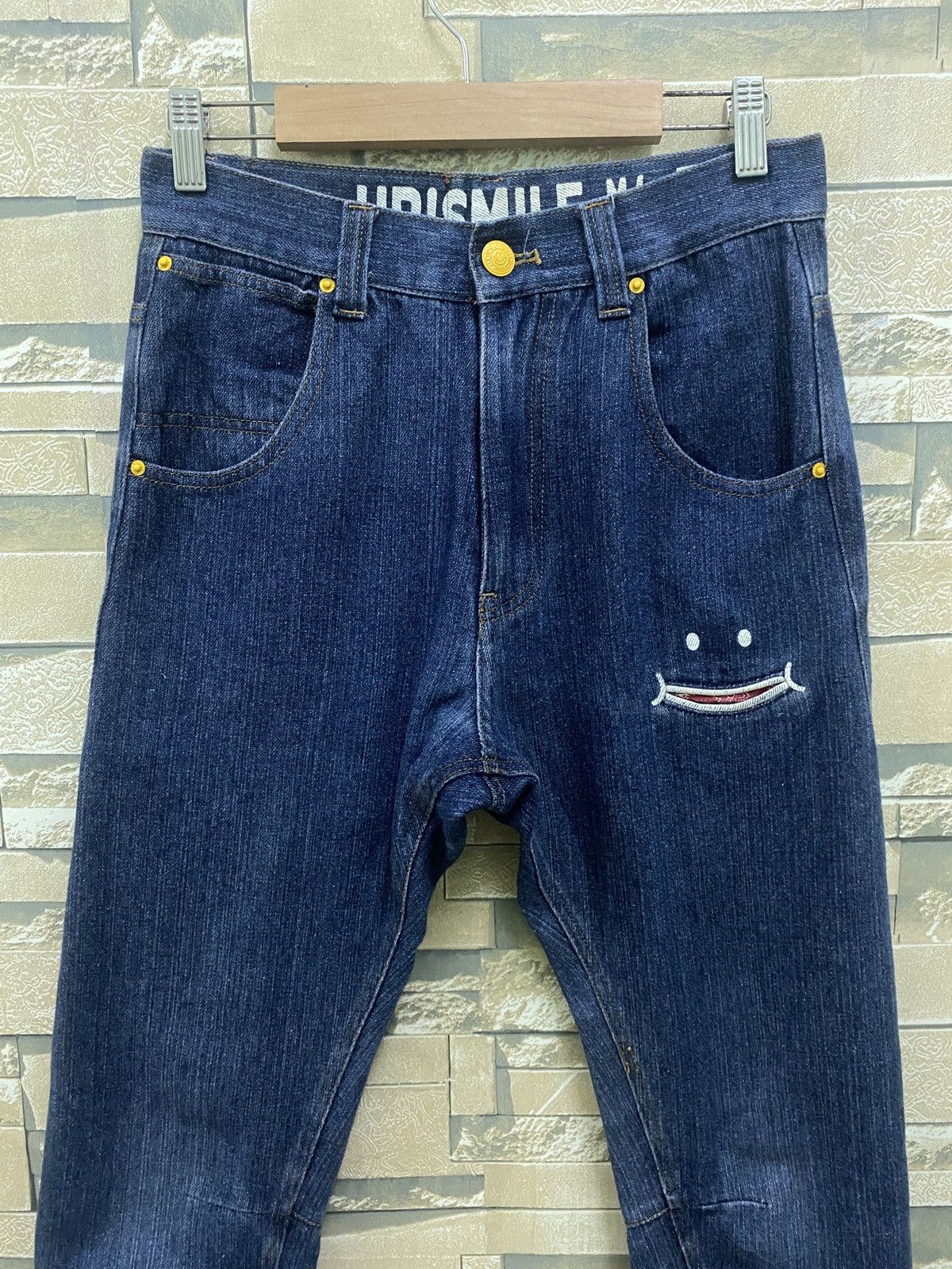 Designer - UPSMILE X RHP Smiley Pocket Hysteric Glamour Style Denim - 3