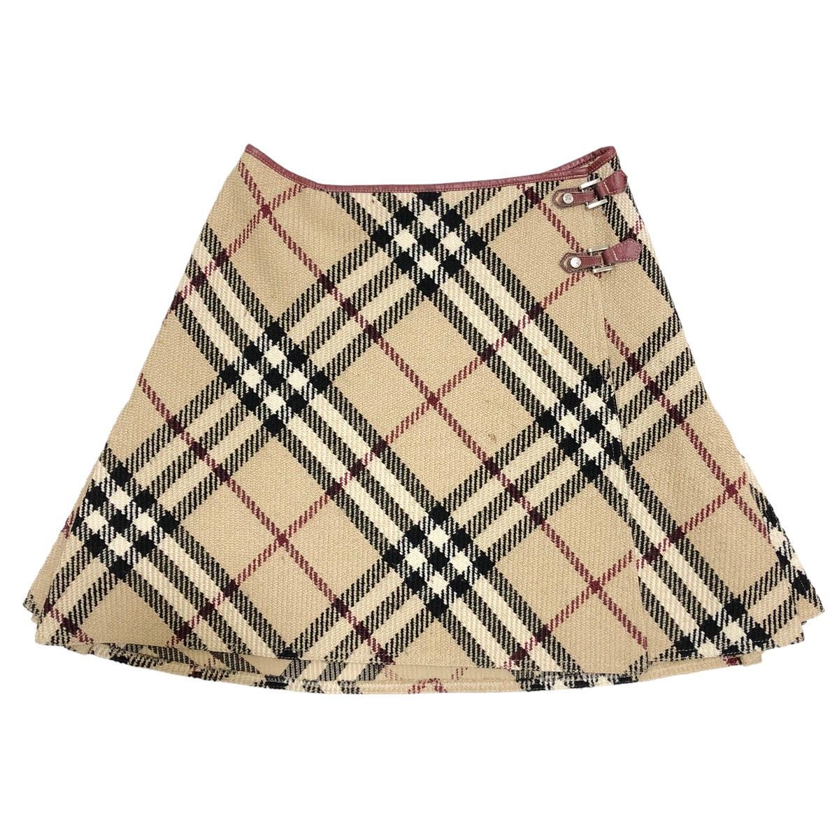 🔥 Burberry Nova Check Wool Mini Skirt - 1
