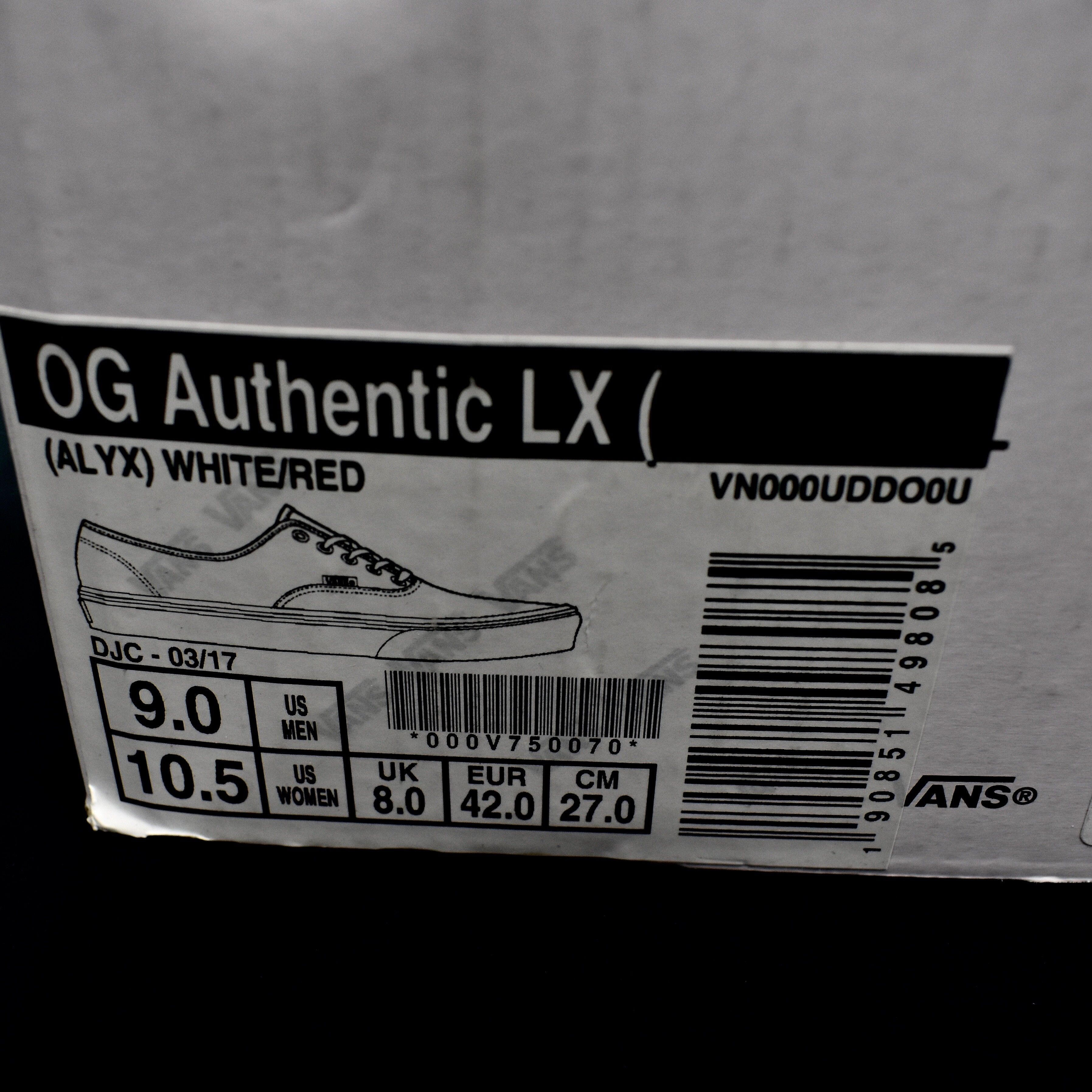 Alyx OG Authentic LX White/Red DS - 17