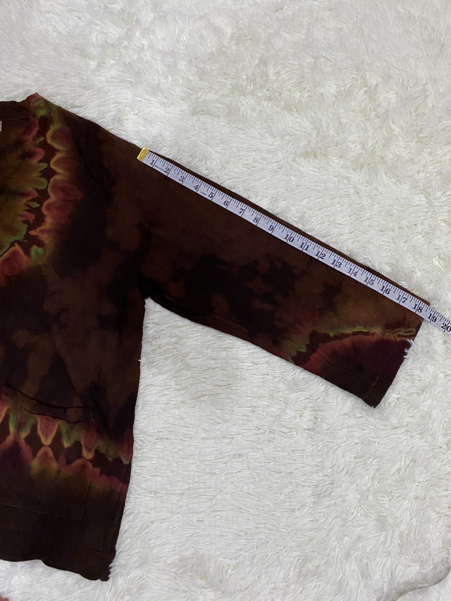 Handmade - Batik Design Button Up Shirt ( Handmade Tie Dye) - 13