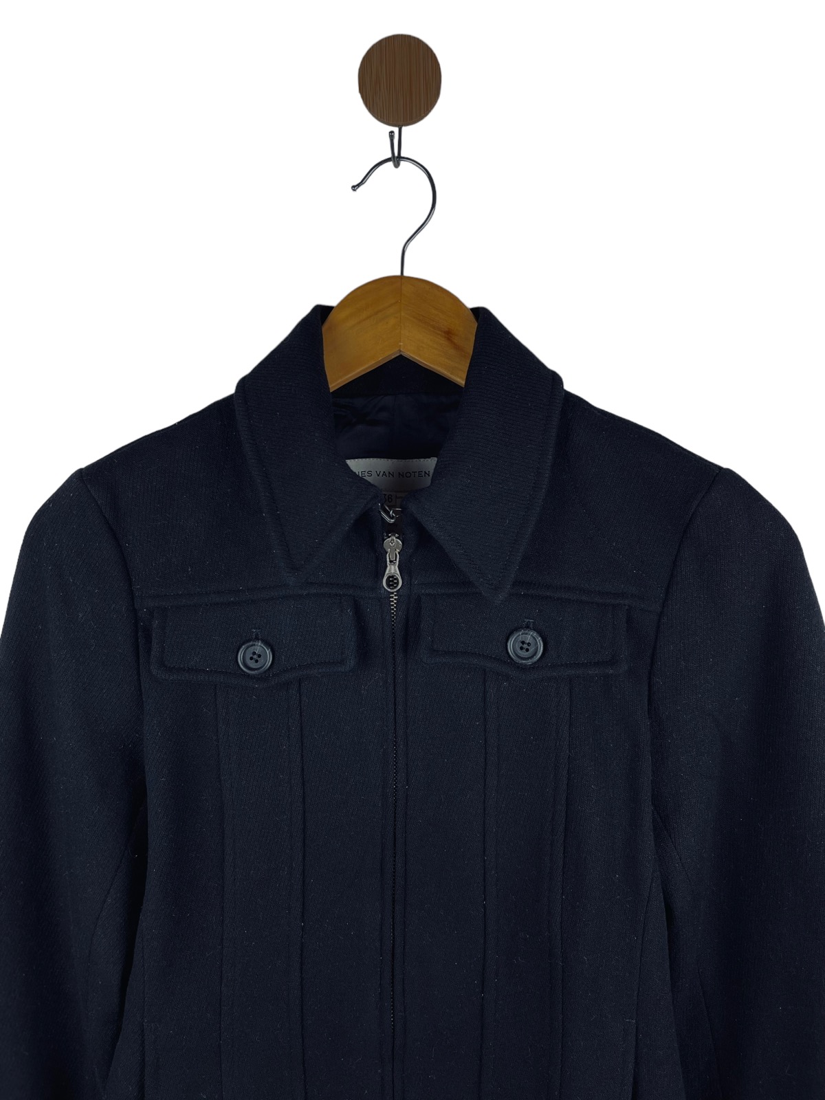 Two Way Zip, Wool Jacket Dries Van Noten size 36 - 7