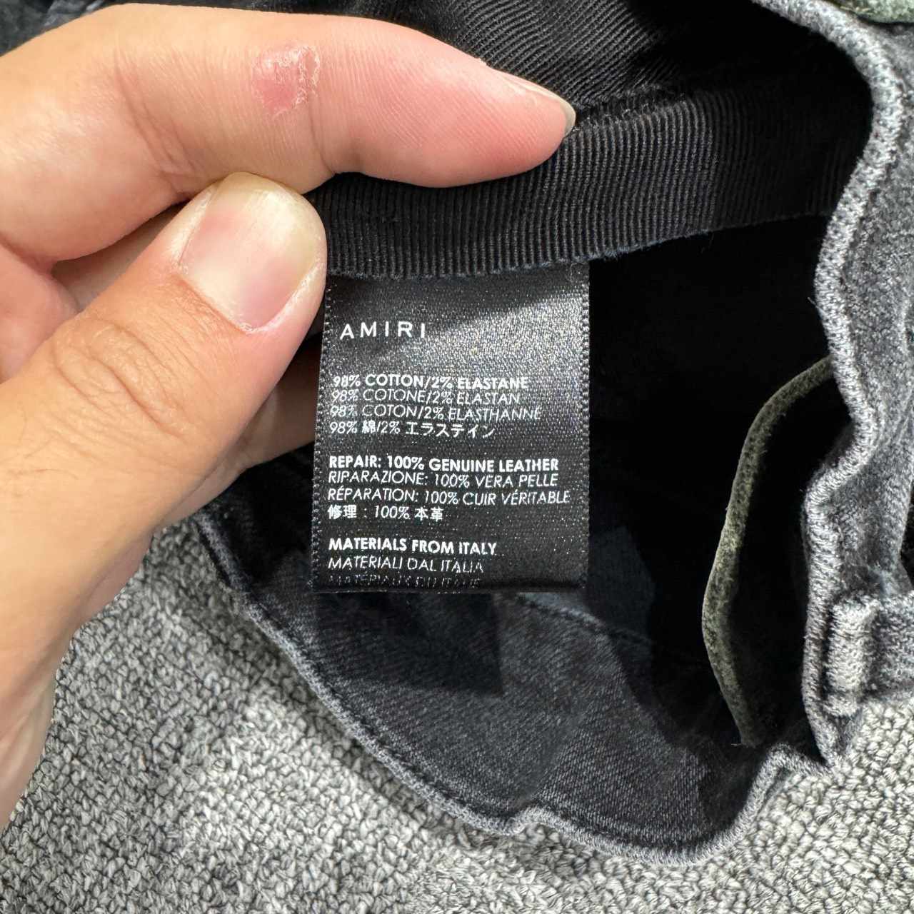 Amiri MX1 Black Patchwork Denim Jeans - 3