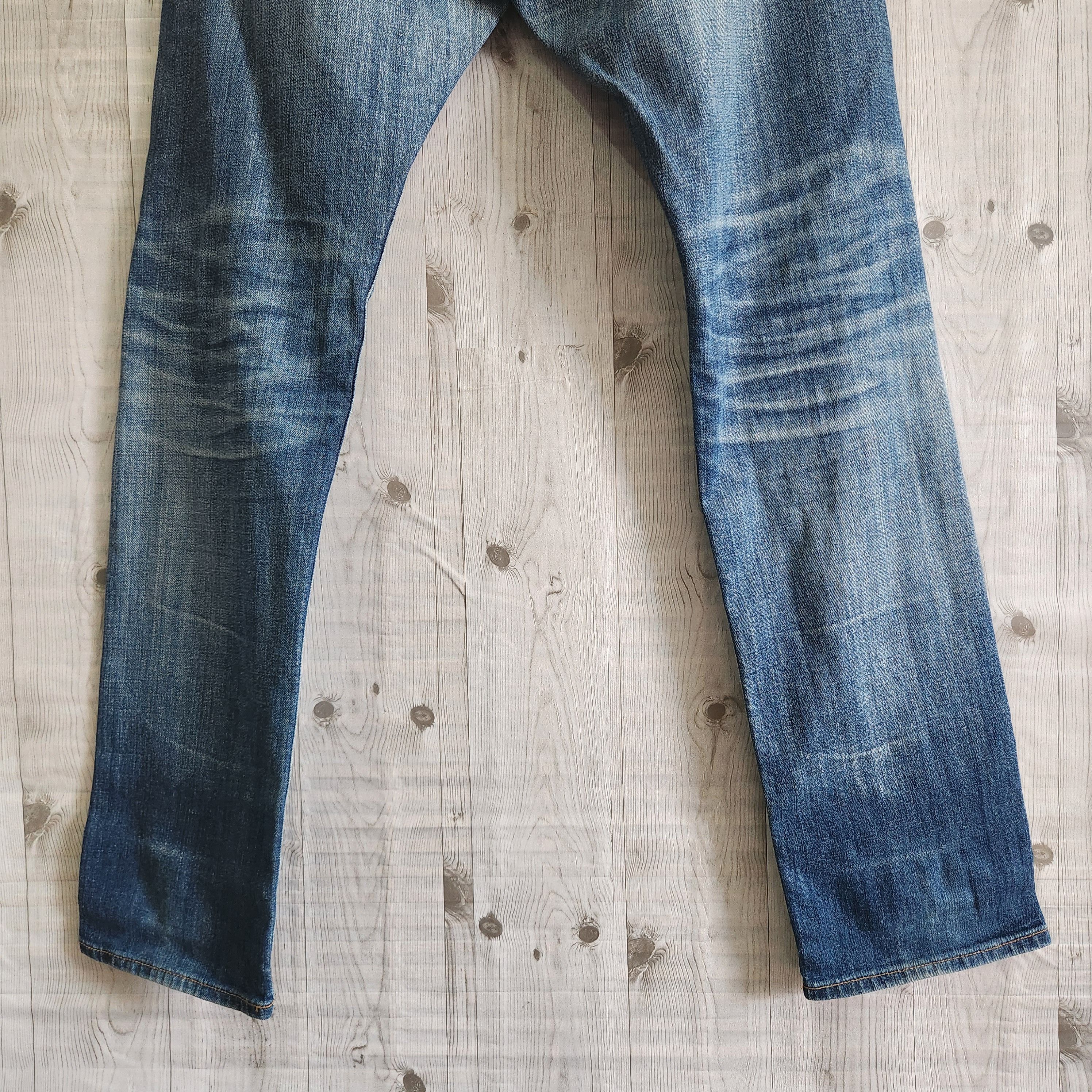 Vintage Armani Exchange Distressed Denim Blue Jeans - 6