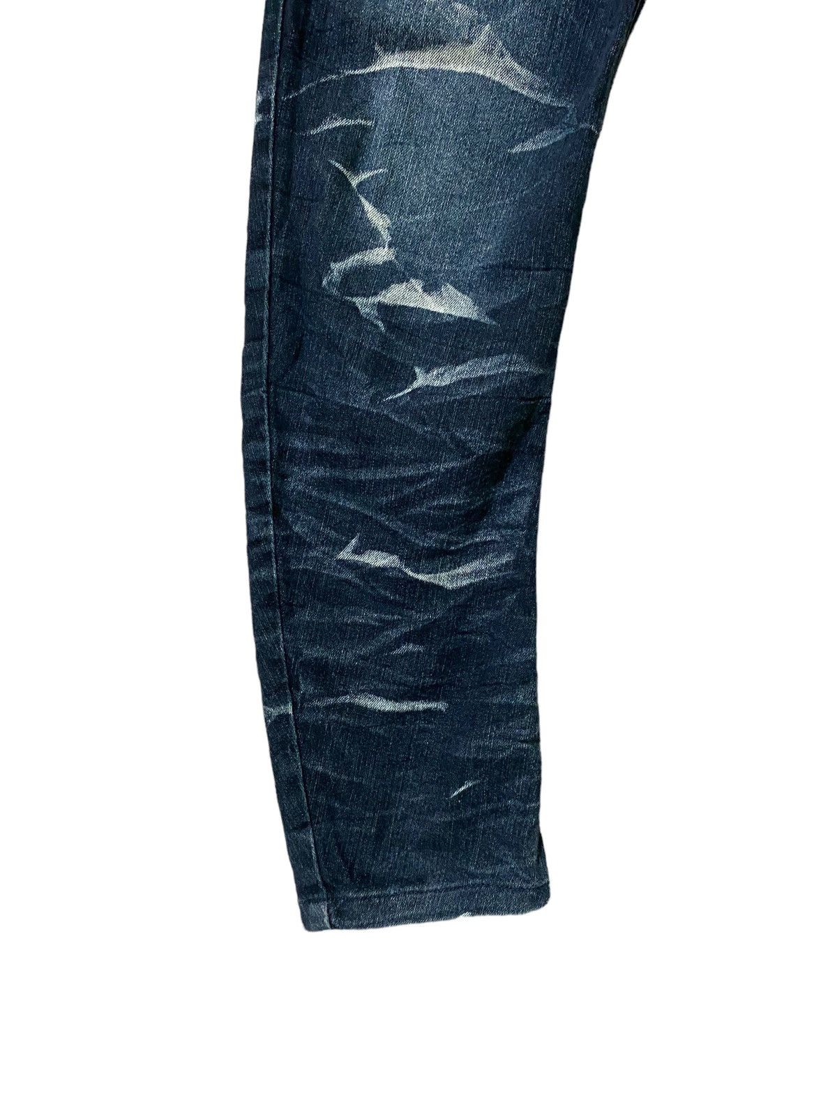 Vintage Semantic Design J Curve Legs Acid Wash Denim - 9