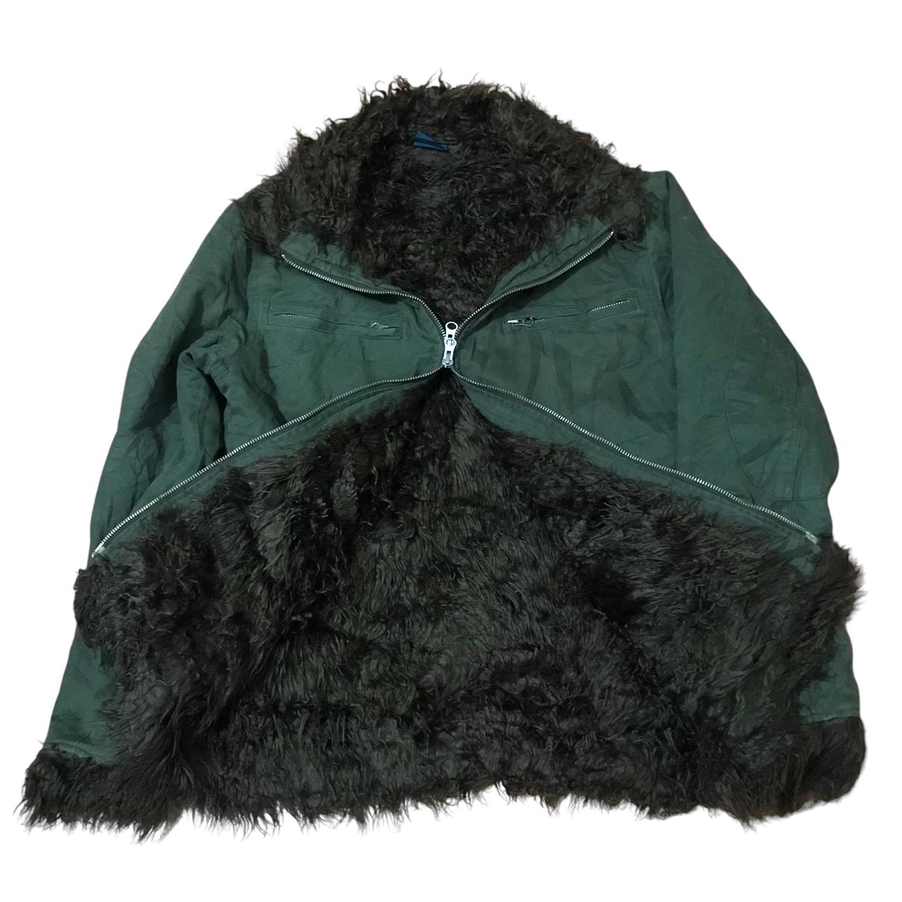 Rage blue japan fur lined y2k punk jacket - 3