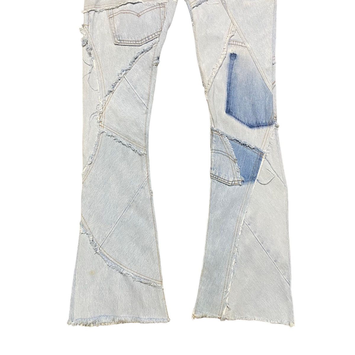 Levis X Jungle Cat Reconstruct Denim Flare Jeans - 9