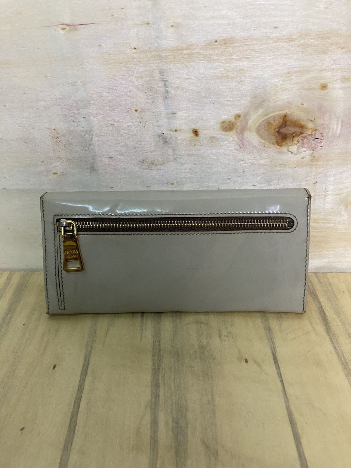 Vintage Prada Patent Leather Long Wallet - 2
