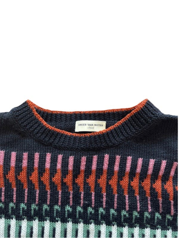 Pattern wool sweater - 3