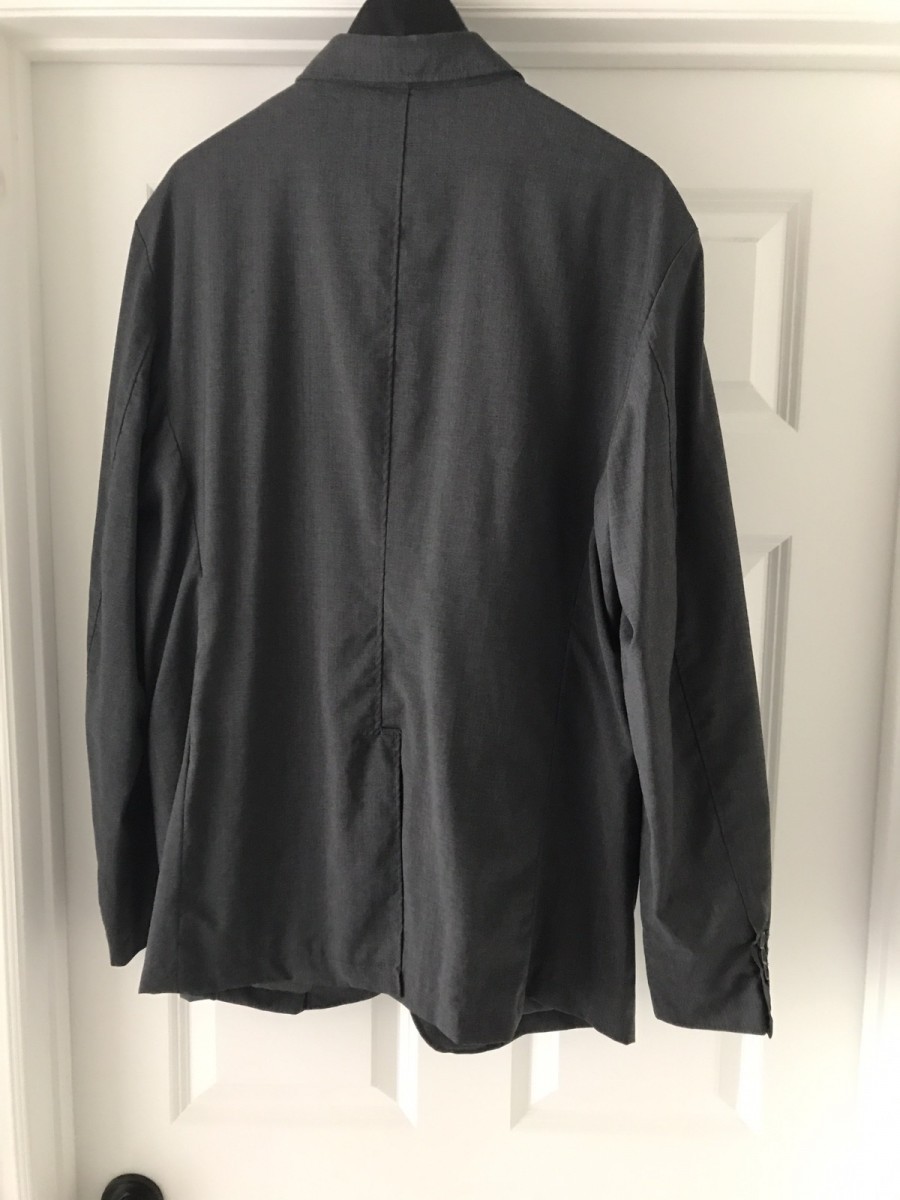 charcoal grey tropical wool Andover jacket XL - 3