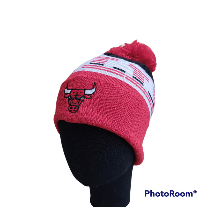 Adidas NBA Red Bulls Beanie Hats Like New - 1