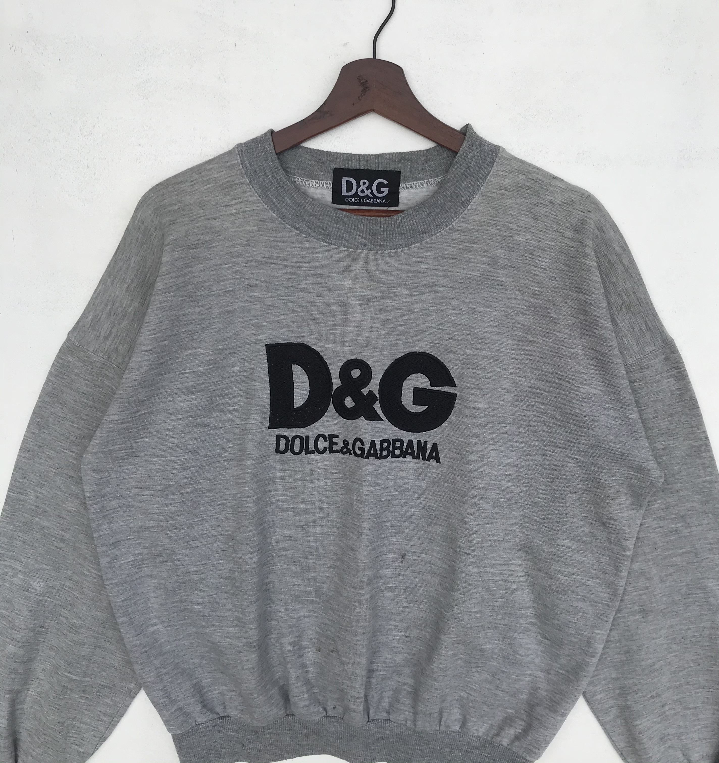 Vintage Dolce and Gabbana big logo embroidered sweatshirt - 3