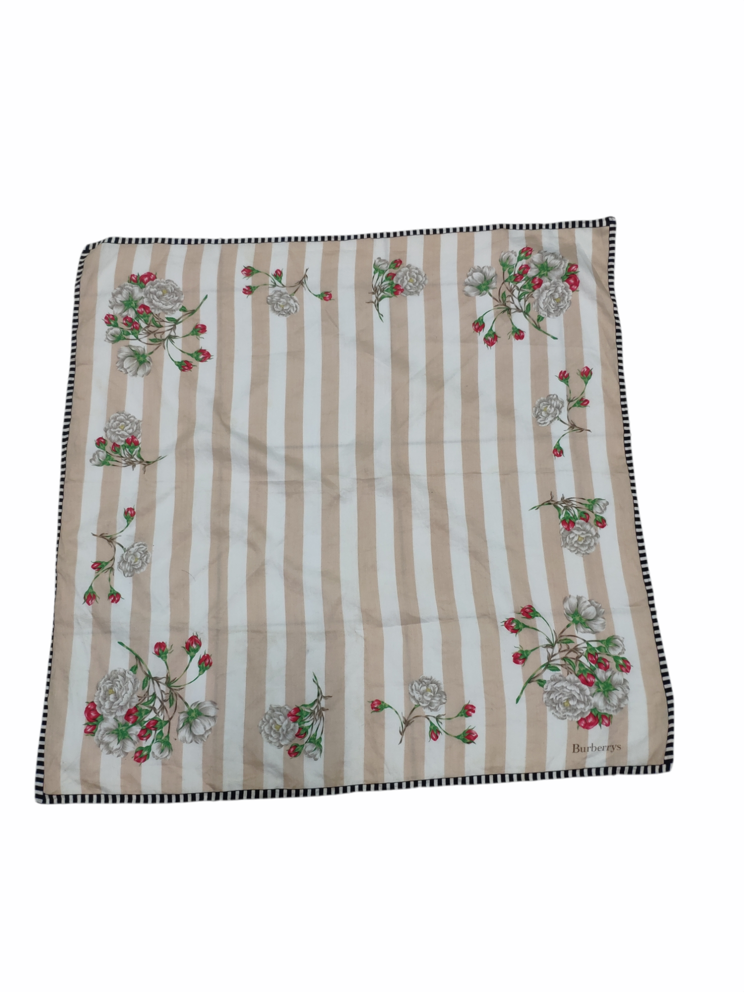 Steal 💥 Burberry Silk Handkerchief / Bandana / Neckerchief - 4