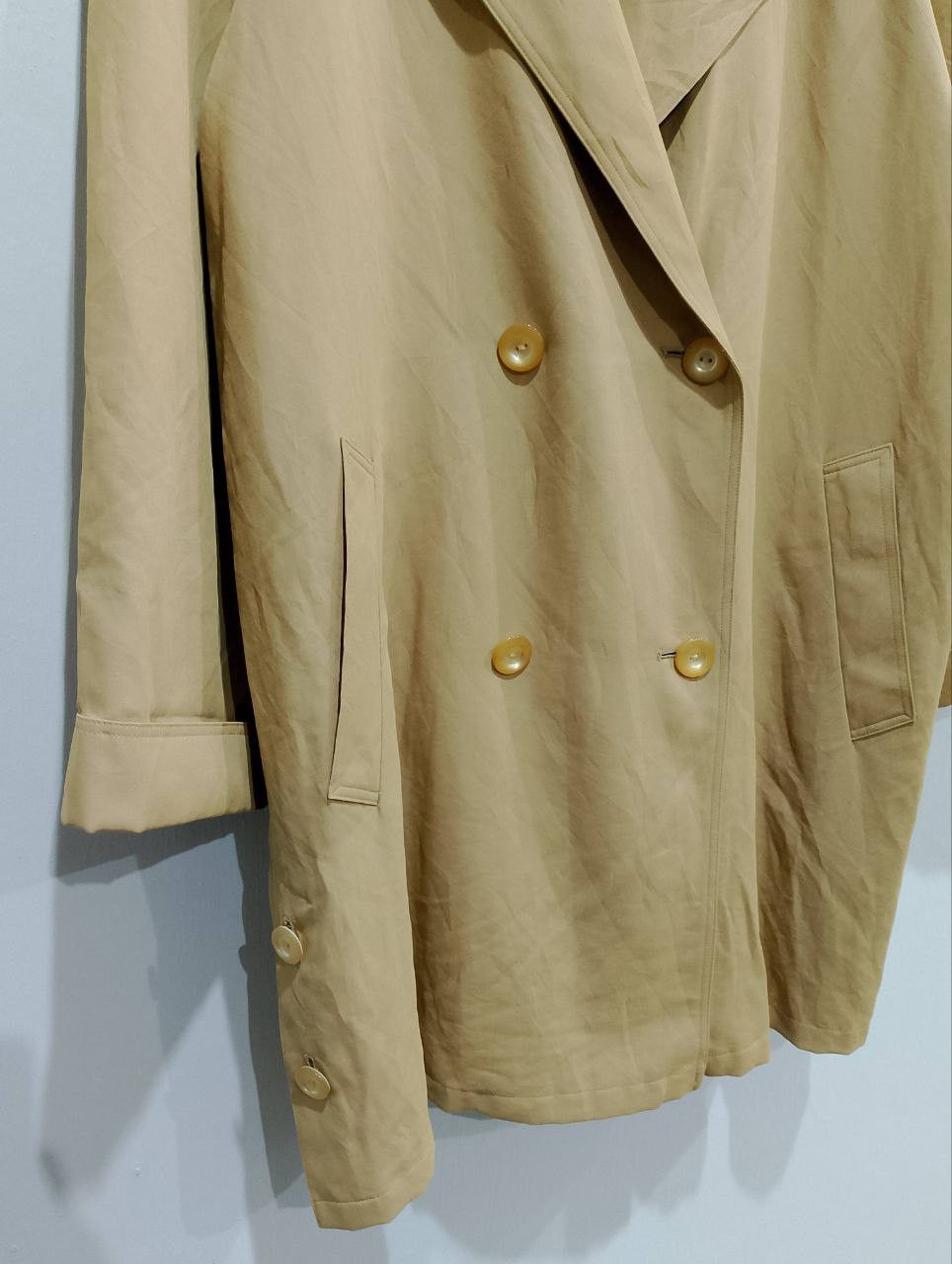 Archival Clothing - SANYO Tokyo New York Double Breasted Trench Coat - 6