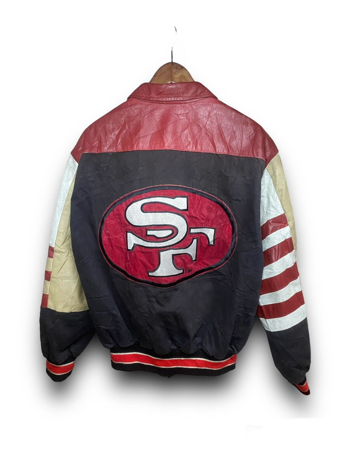 Vintage NFL Jeff Hamilton The San Franciso Leather Jacket - 2