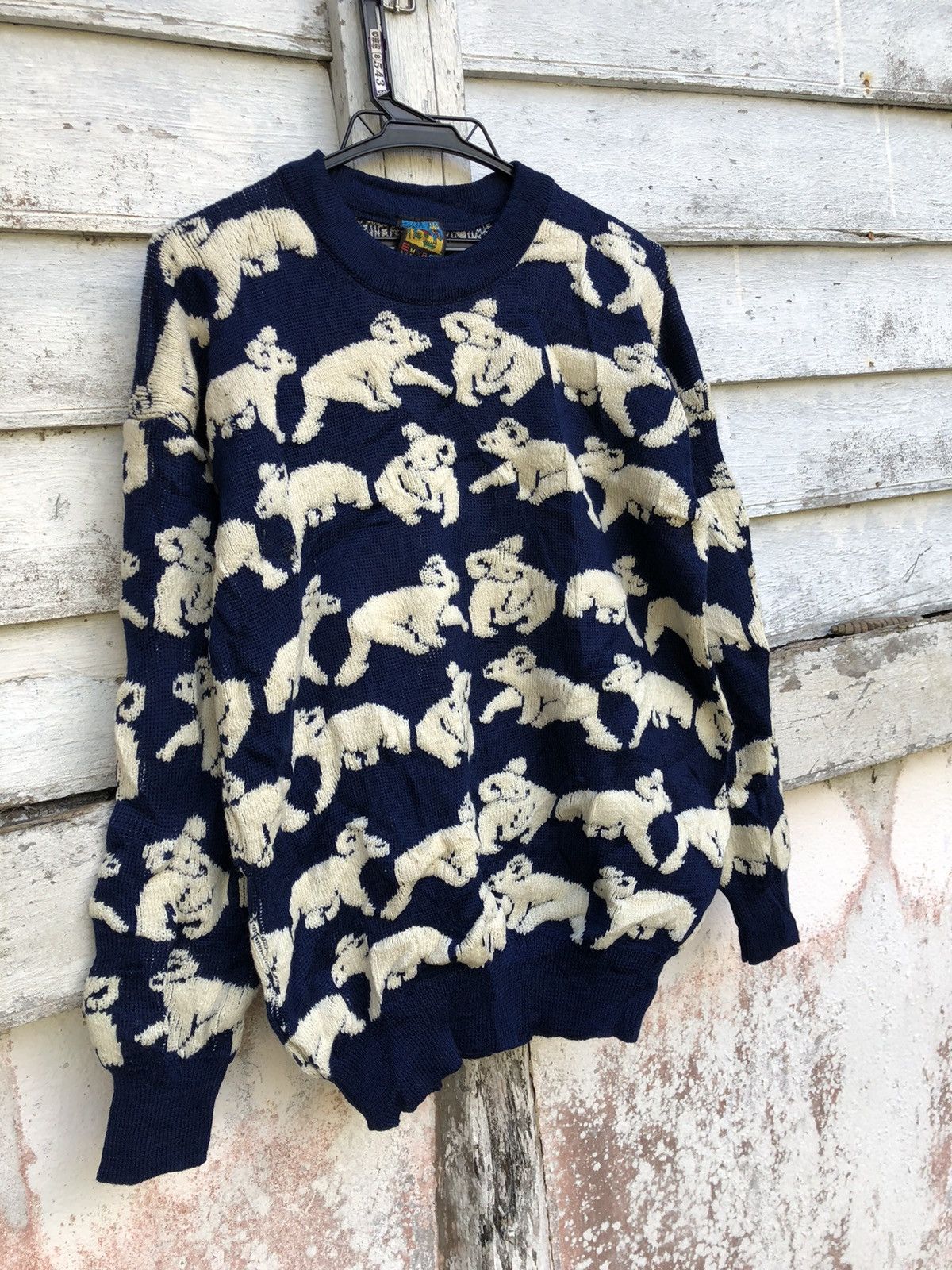 Coogi - Vintage Emaroo Koala Full Knit Pure New Wool Sweater - 3