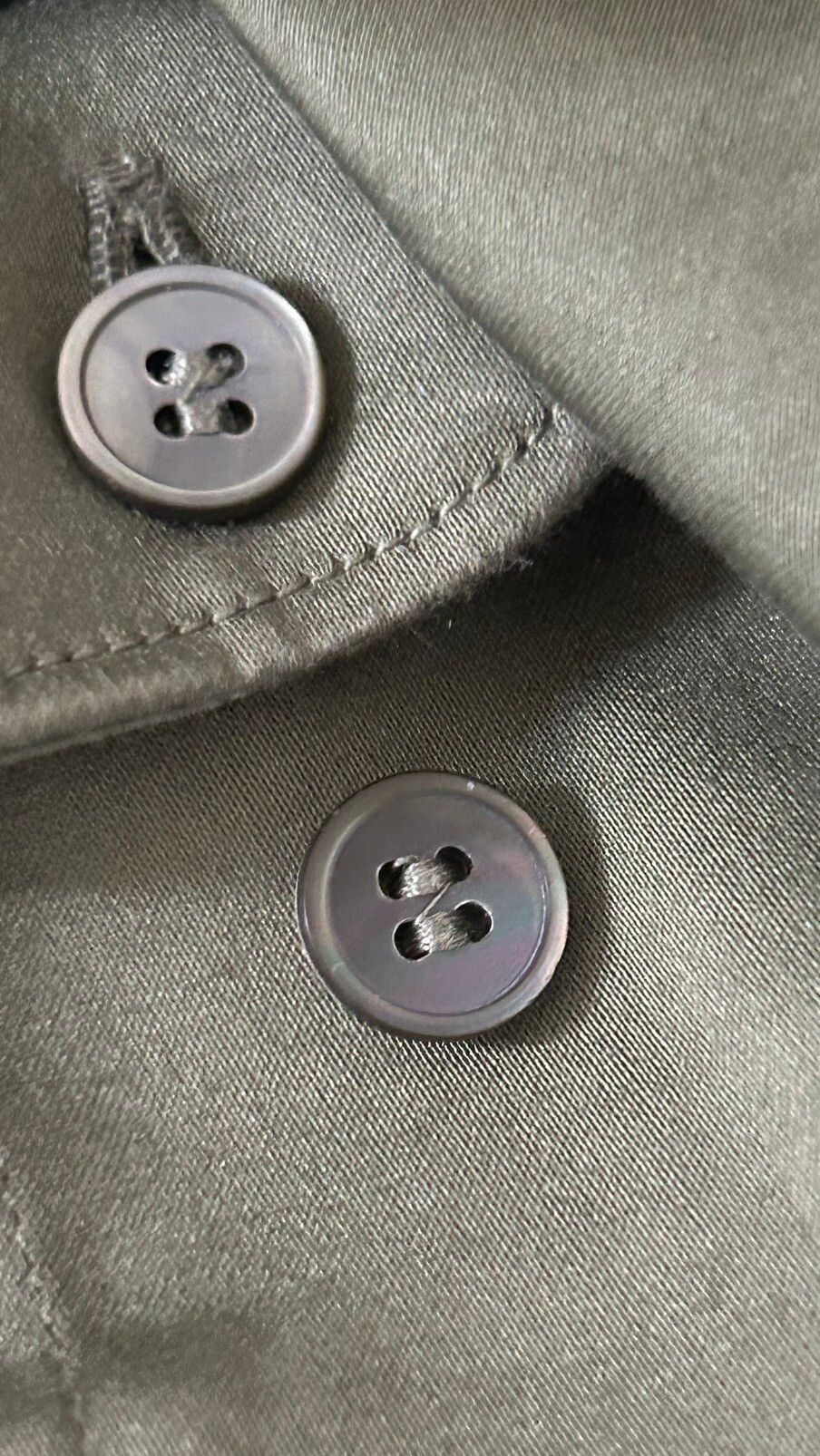 Iridescent Button Up Shirt - 39/15.5 - MII - 1